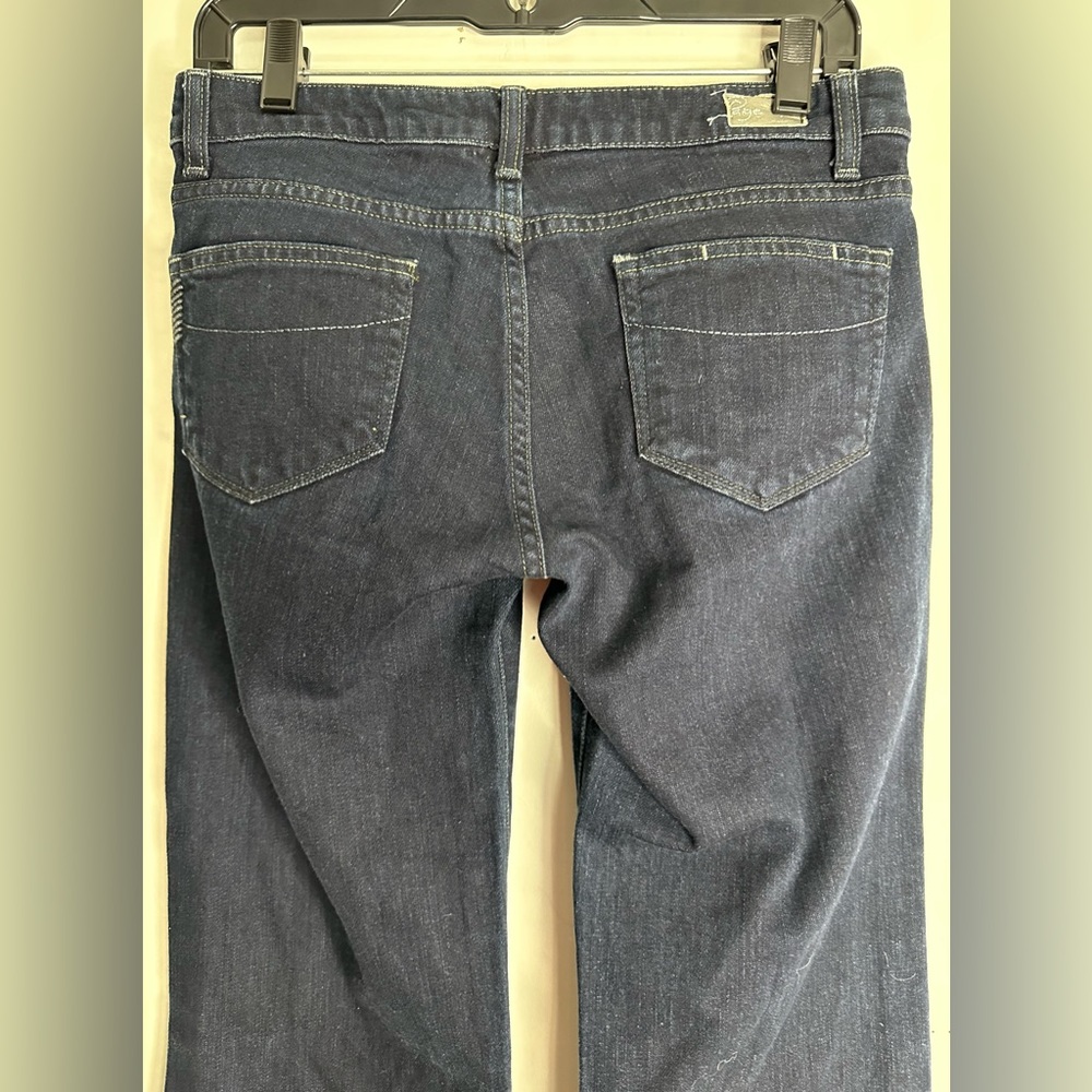 PAIGE Dark Indigo Wide-Leg Flare Jeans - Picture 5 of 10